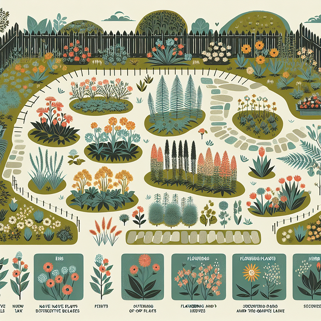 native plants in a garden setting